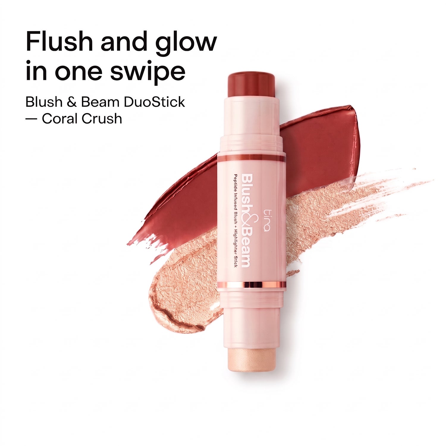 Tira | Tira Blush & Beam DuoStick - Coral Crush (9.2 g)