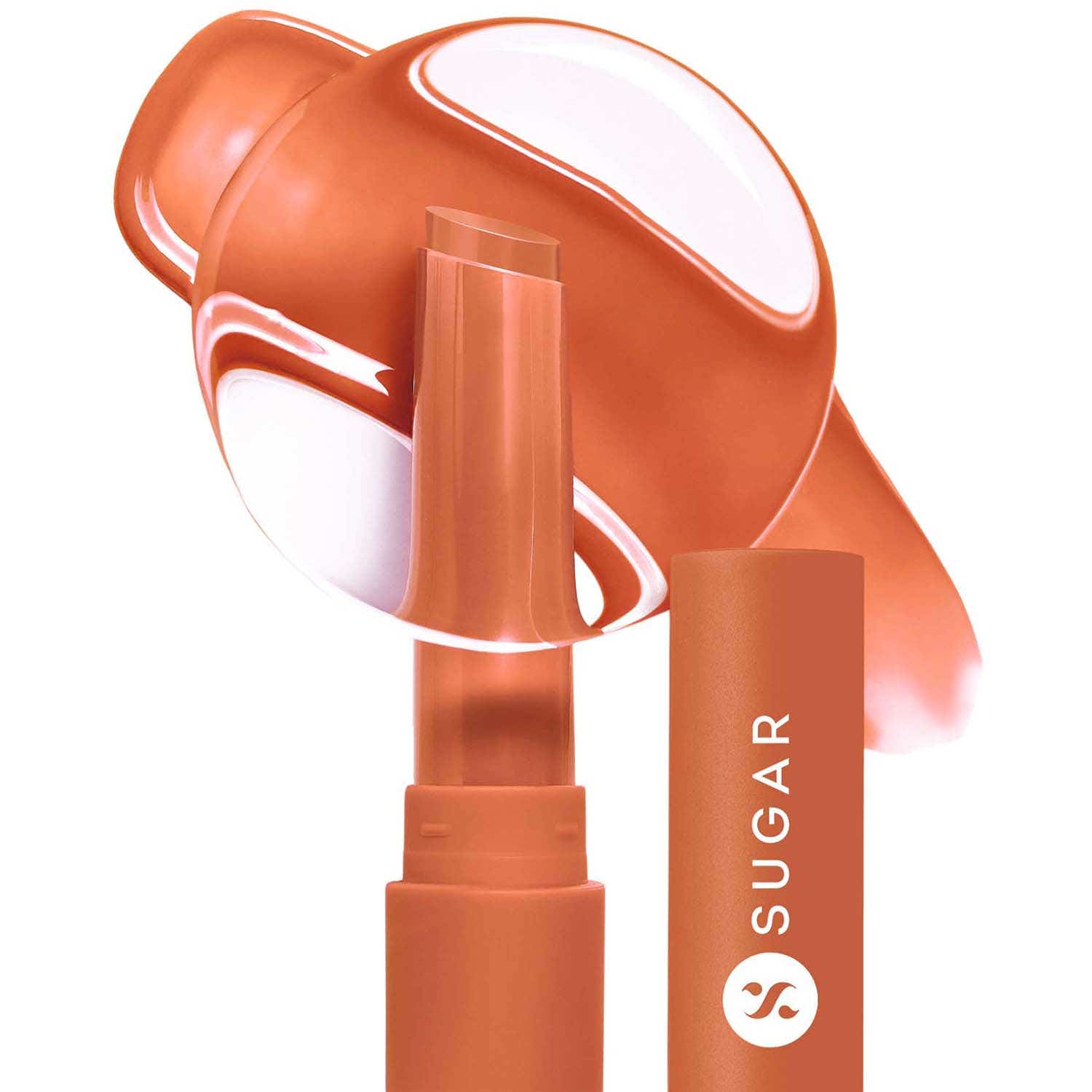 SUGAR Cosmetics | SUGAR Glide Peptide Plumping Gloss Stick - 01 Peach Ping (2.7 g)