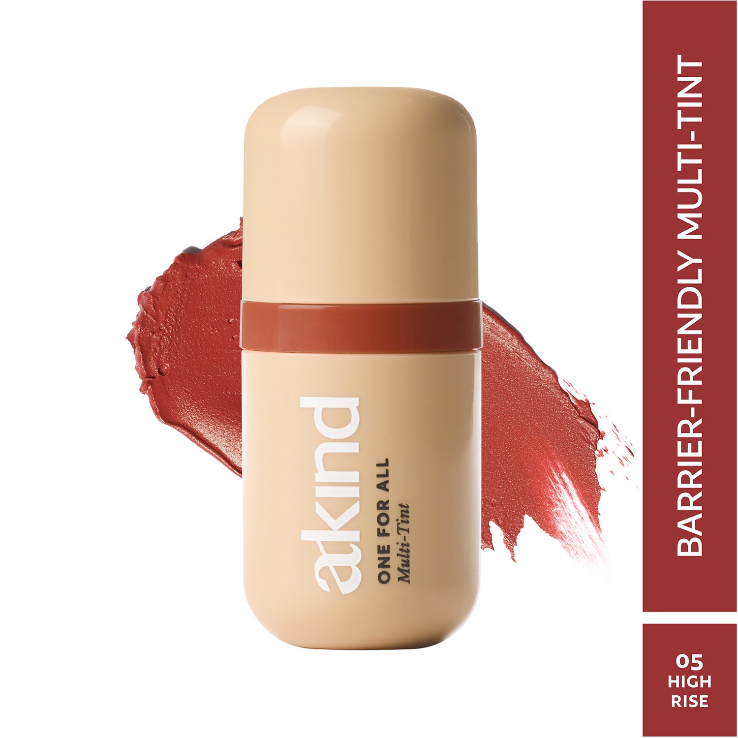 Akind | Akind One For All Multi-Tint - Barrier-Loving Tint for Lips, Cheeks & Eyes - High Rise (5.5 ml)