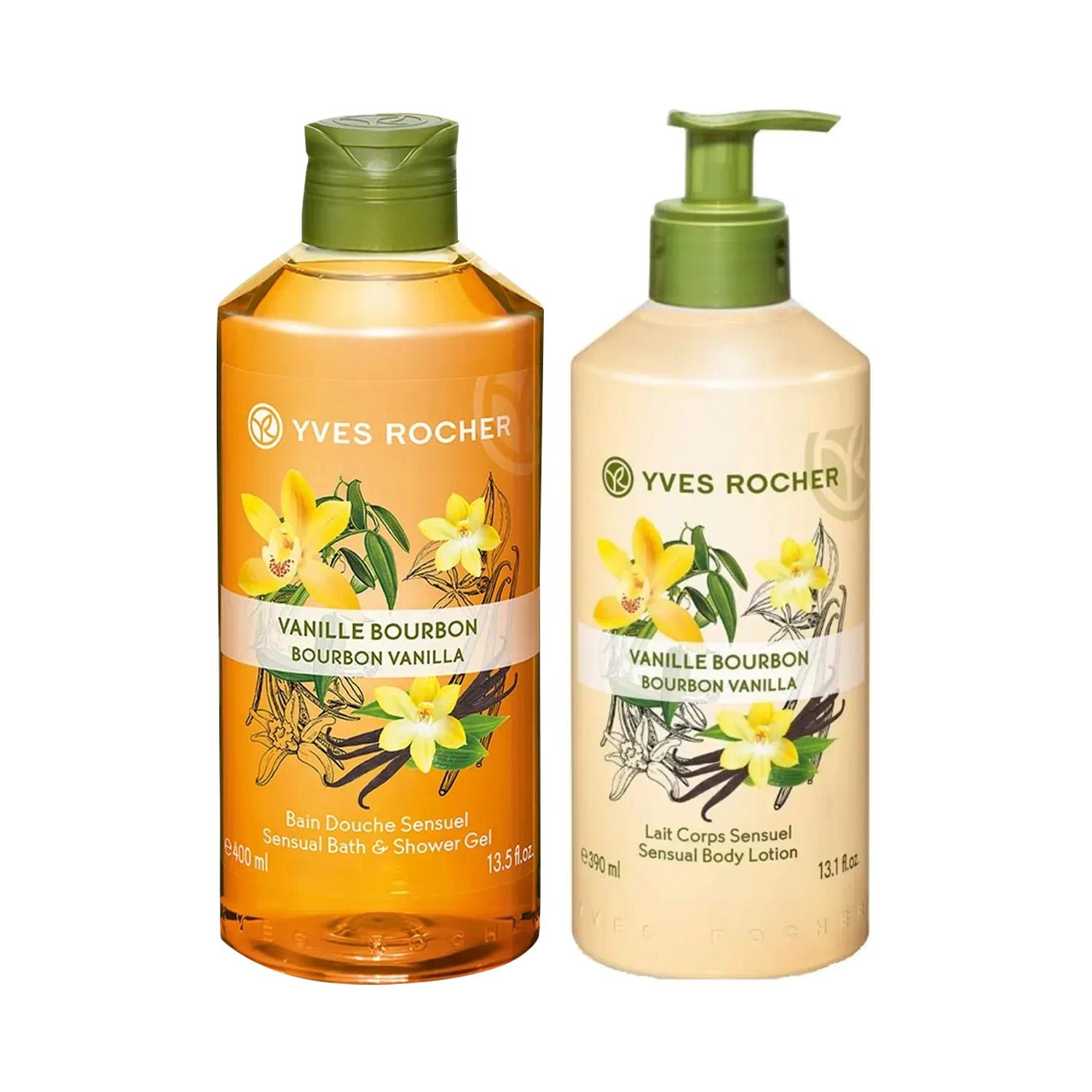 Yves Rocher | Yves Rocher Bouborn Vanilla Shower Gel And Body Lotion Combo
