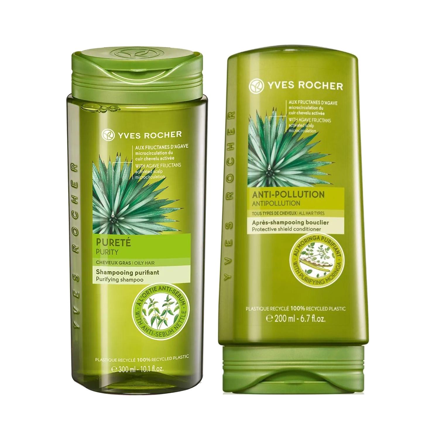 Yves Rocher | Yves Rocher Purity Shampoo & Anti Pollution conditioner Combo