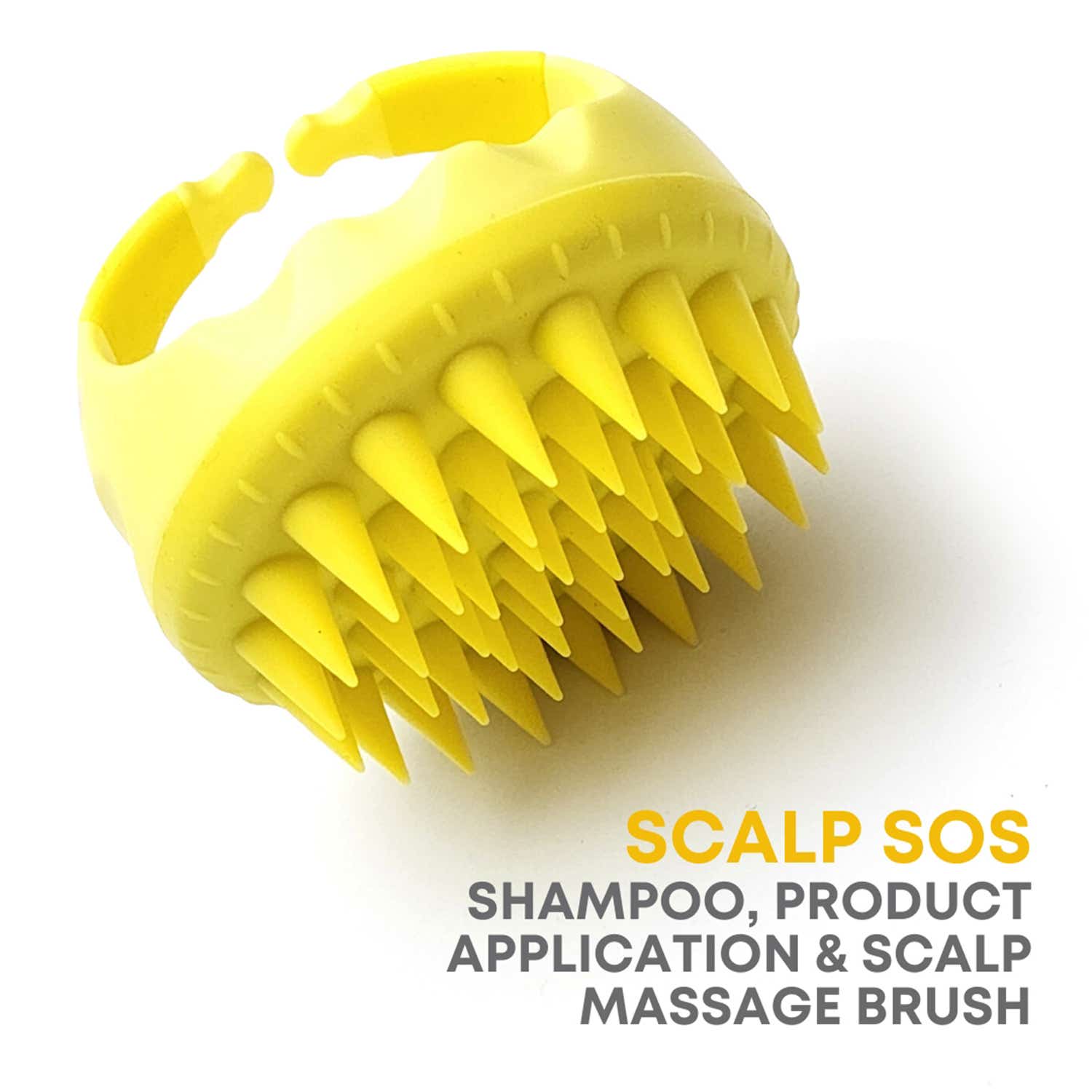 Alan Truman | Alan Truman Scalp Sos Scalp Massage and Shampoo Brush - Yellow (1 Pc)