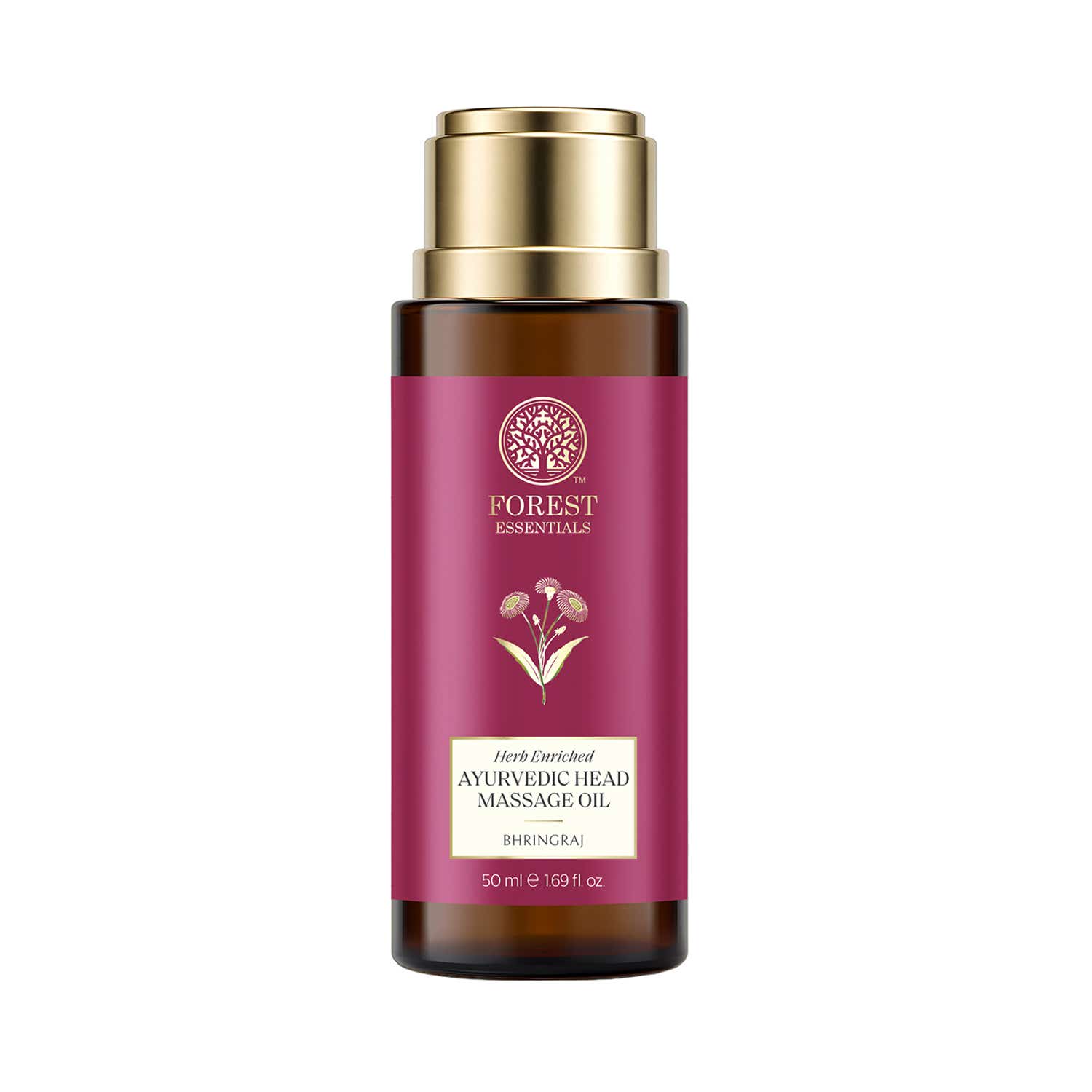 Forest Essentials | Forest Essentials Bhringraj Ayurvedic Herb Enriched Head Massage Hair Oil (50ml)