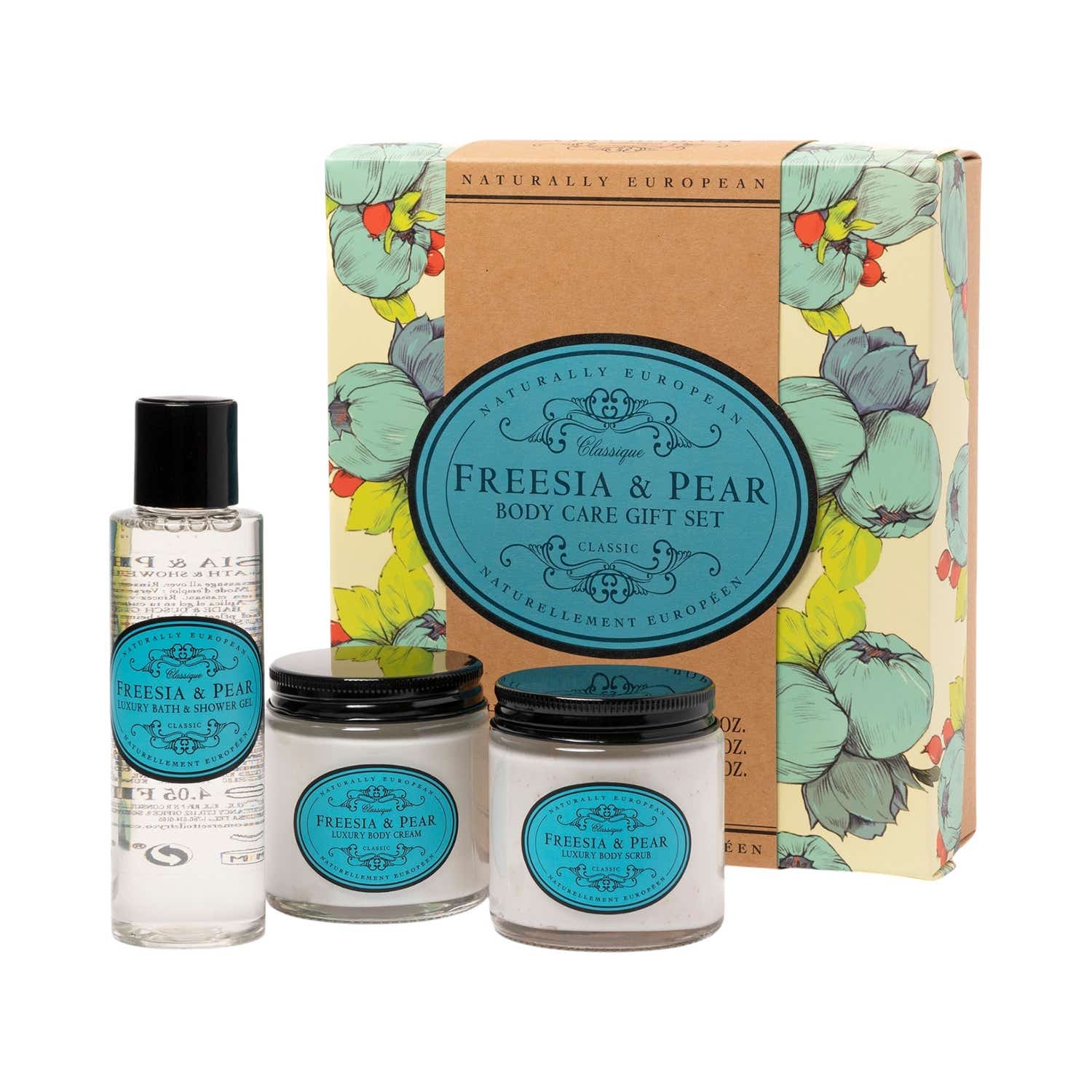 NATURALLY EUROPEAN | NATURALLY EUROPEAN Somerset Freesia and Pear Body Care Set (3 pcs)