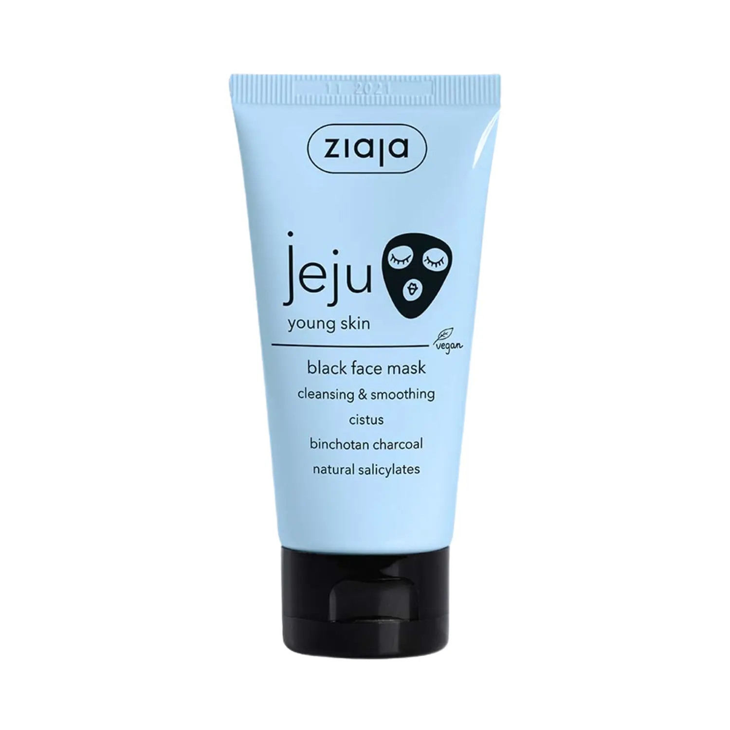 Ziaja Jeju Cleaning and Smoothing Black Face Mask (50ml)
