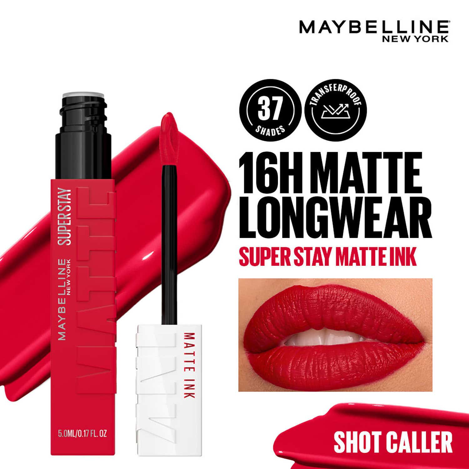 Maybelline New York | Maybelline New York Super Stay Matte Ink Liquid Lipstick - Shot Caller (5 ml)