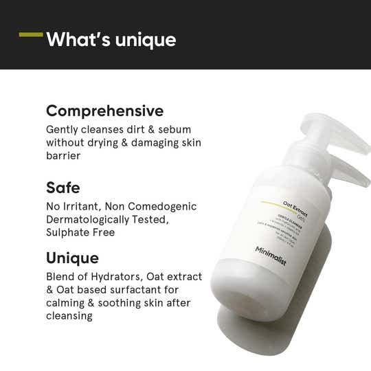 Minimalist Oat Extract 6 Gentle Cleanser thumbnail 3