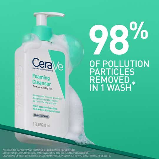CeraVe Foaming Cleanser Face Was For Oily SkinWith Hyaluronic Acid, Ceramides & Niacinamide thumbnail 2