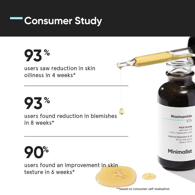 Minimalist 10 Niacinamide Face Serum With Matmarine + Zinc For Reducing Oil & Blemishes thumbnail 4