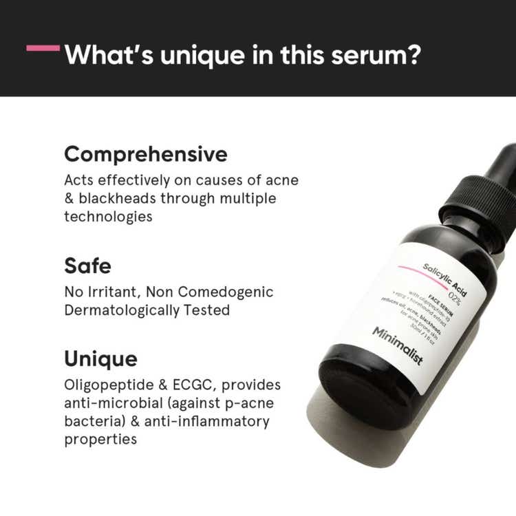 Minimalist 2 Salicylic Acid Face Serum For Comedones & Whiteheads thumbnail 2