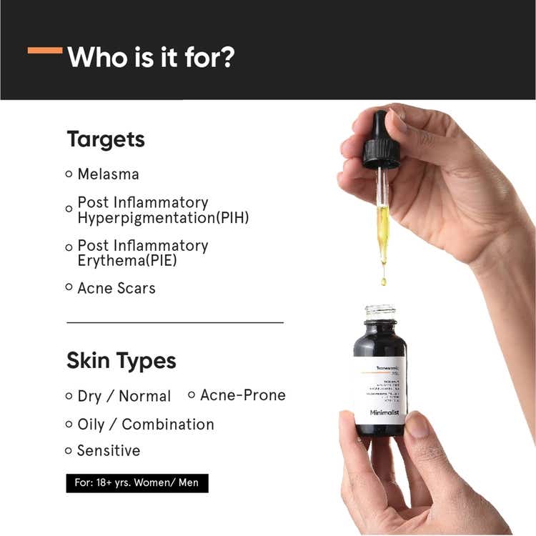 Minimalist 3% Tranexamic Acid Face Serum For Melasma, Acne Scars & Hyperpigmentation thumbnail 3
