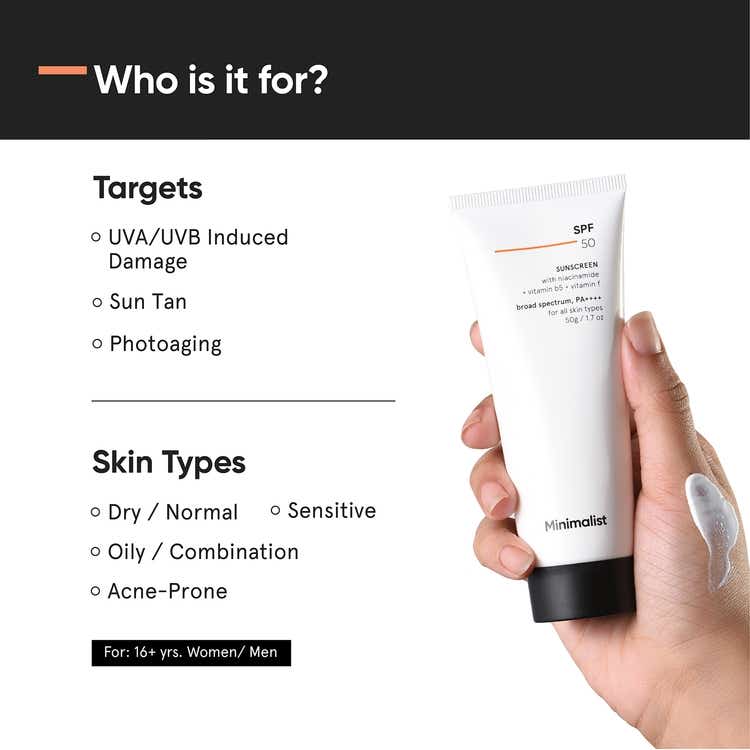 Minimalist SPF 50 PA++++ Sunscreen With Niacinamide thumbnail 2