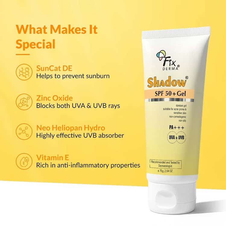 Fixderma Shadow Sunscreen SPF 50+ Gel thumbnail 4