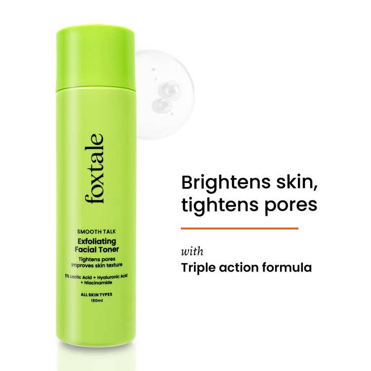 Foxtale Exfoliating Facial Toner with 5 Lactic Acid & Niacinamide thumbnail 2