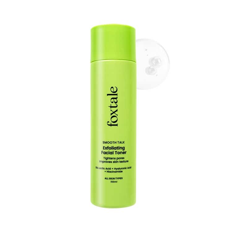 Foxtale Exfoliating Facial Toner with 5 Lactic Acid & Niacinamide