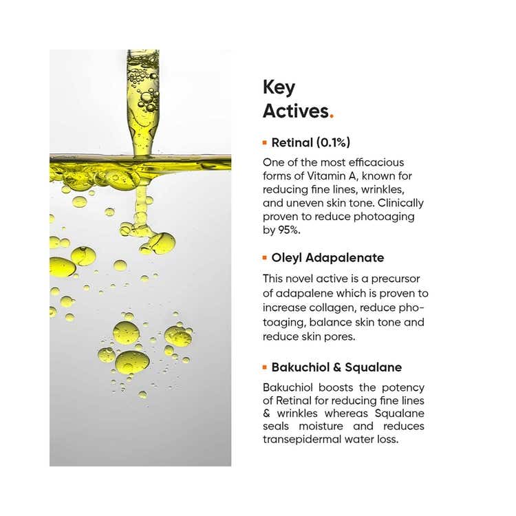 Minimalist 1 Retinal + Adapalenate +Squalene+ Bakuchiol Oil thumbnail 4