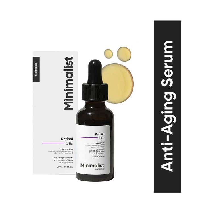Minimalist 1 Retinal + Adapalenate +Squalene+ Bakuchiol Oil