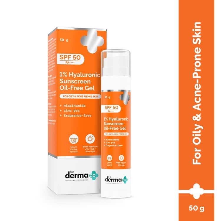 The Derma Co 1 Hyaluronic Sunscreen Aqua Gel SPF 50 PA++++ Normal to Oily thumbnail 2