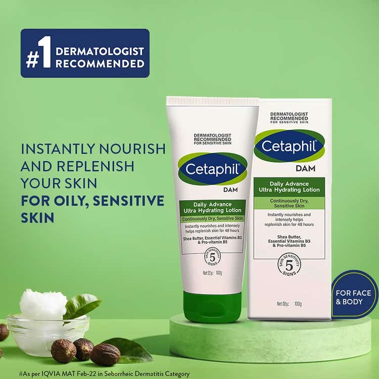 Cetaphil DAM Daily Advance Ultra Hydrating Lotion, with Shea Butter and Nianicinamide, for Sensitive Skin thumbnail 3