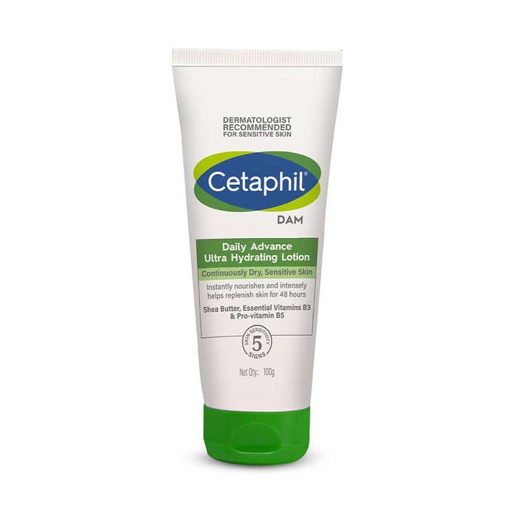 Cetaphil DAM Daily Advance Ultra Hydrating Lotion, with Shea Butter and Nianicinamide, for Sensitive Skin