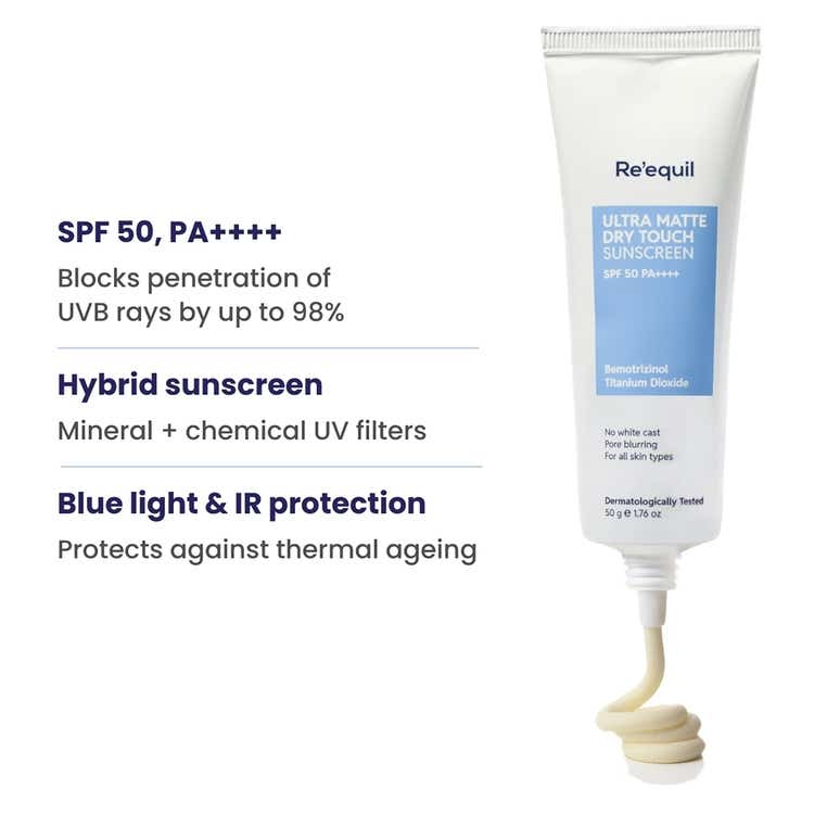 Re'equil Ultra Matte Dry Touch Sunscreen SPF 50 PA++++ thumbnail 3