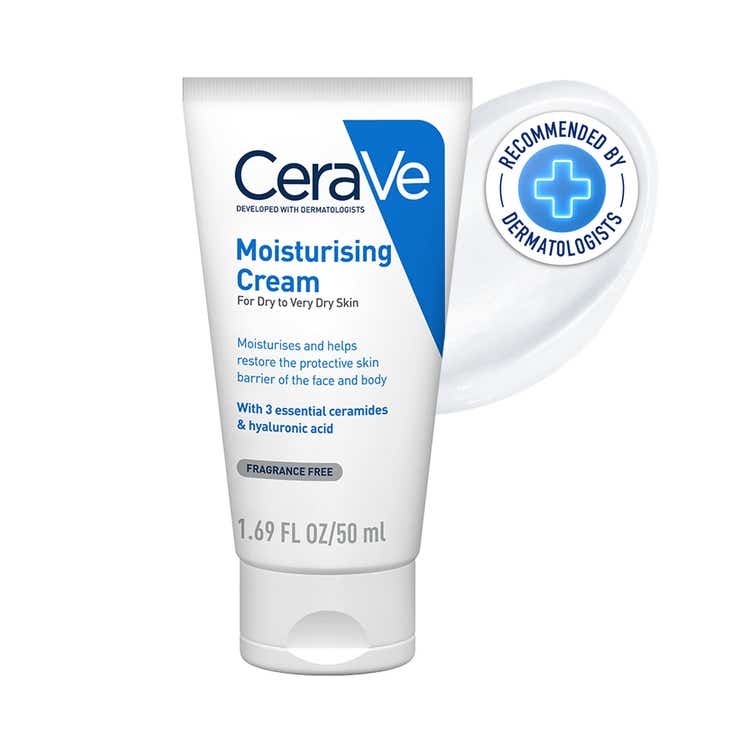 CeraVe Moisturizer cream for Dry Skin, Barrier Repair Cream with Ceramides, Dermatologist Recommended