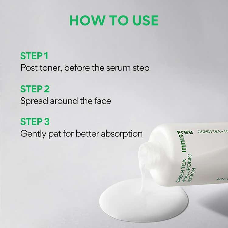 Innisfree Green Tea Hyaluronic Lotion thumbnail 5