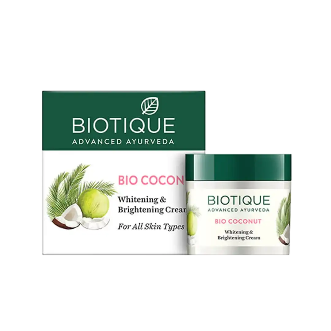Buy Biotique Coconut Whitening and Brightening Instant Glow Cream