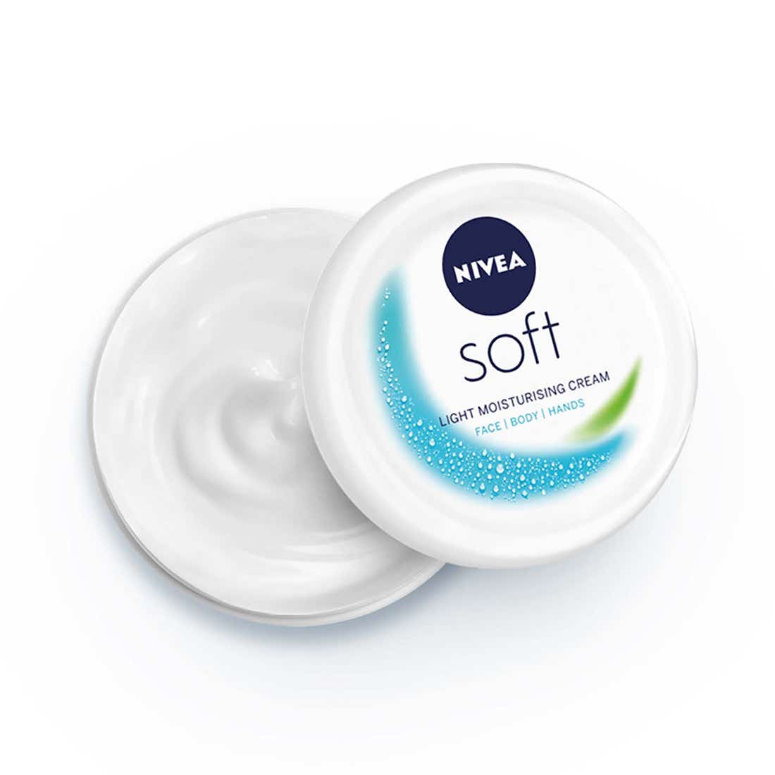 Nivea Soft Moisturising Cream For Face Hands & Body 100 Ml