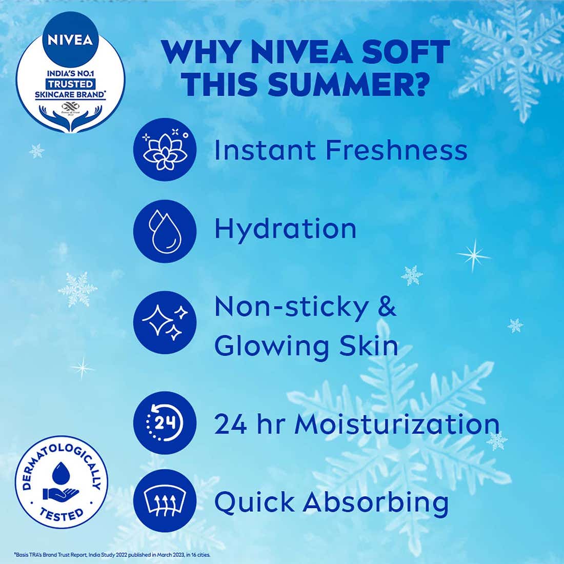 Nivea Soft Moisturising Cream For Face Hands & Body 100 Ml