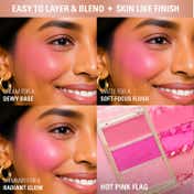 Makeup Revolution Blush Icon Palette - Hot Pink Flag (9.8 g)