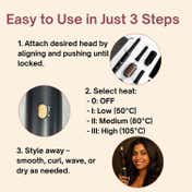 Ktein 6-in-1 Hot Air Hair Styler for Women - 1000W