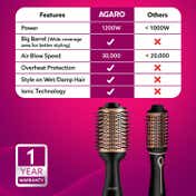 AGARO HV2179 Volumizer Hair Dryer - Gold and Black