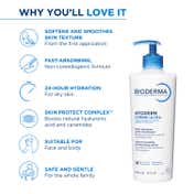 Bioderma Atoderm Creme Ultra Niacinamide Moisturizer-Boosts Hyaluronic Acid, Ceramides (500ml)
