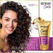 Streax Curls Styling Cream Curl Defining Leave-In (150 g) for Curly Hair