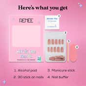 RENEE Stick On Nails - Glossy Nails 09 (Pack of 30)