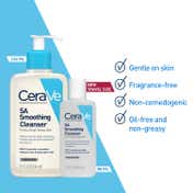 CeraVe SA Smoothing Cleanser For Dry, Rough & Bumpy Skin, with Salicylic Acid & Ceramides (88 ml)
