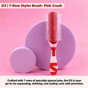 Denman D3 7-Row Curl Definer & Styler Brush Pink Crush Edition
