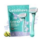 LetsShave Evior 6 Razor World’s First 6 Blades Aloe Bar Smooth Shave for Bikini and Body