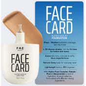 FAE Beauty Face Card Skin Tint Serum Foundation Trial Kit Very Deep (6 pcs)