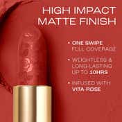 Lakme Rouge Bloom Powder Matte Bullet - Scarlet Rose (4 g)