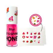 Blur India  It's Giving Honey Lip Oil, Juicy Lip Oil, Watermelon - Light Pink (5 ml)
