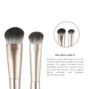 PAC SDE 02 Base & Conceal Duo Brush - Dual Ended Ergonomic Design Ultra Soft Bristles Vegan (1 pc)