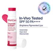 WishCare Tinted Ceramide Lip Balm for Dark Pigmented Lips with SPF50 PA+++ Heals Chapped Lips (5 g)