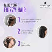 Schwarzkopf Professional Bonacure Frizz Away Treatment with Babassu Oil,with Vegan Keratin (450 ml)