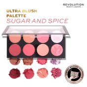 Makeup Revolution Ultra Blush Palette - Sugar and Spice (12.8 g)
