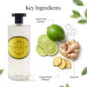 NATURALLY EUROPEAN Somerset Ginger & Lime Shower Gel (500 ml)