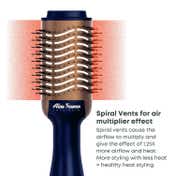 Alan Truman The Blow Brush with Storage & Travel Case-Midnight Blue (740 g)