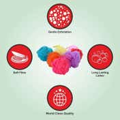 Bronson Professional Mini Loofah Set (2Pcs)