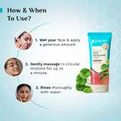 Pilgrim 3% AHA + BHA + PHA Detan Gel Face Wash Exfoliates & Brightens Skin Non-Drying (100 ml)